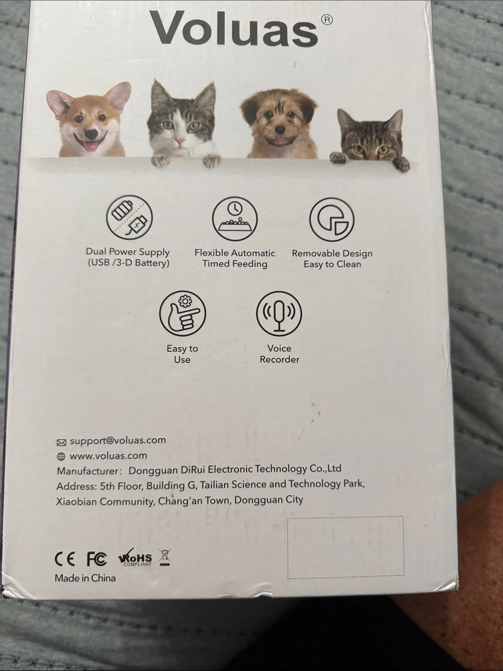 Automatic Pet Feeder — Mint Green